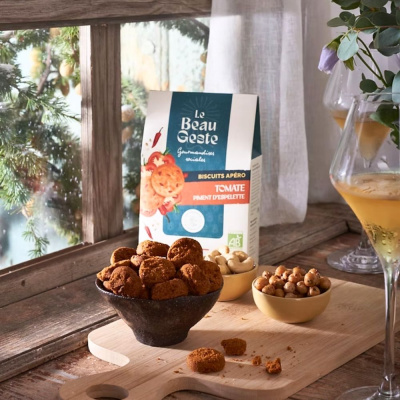 Biscuits salé tomate piment bio le beau geste